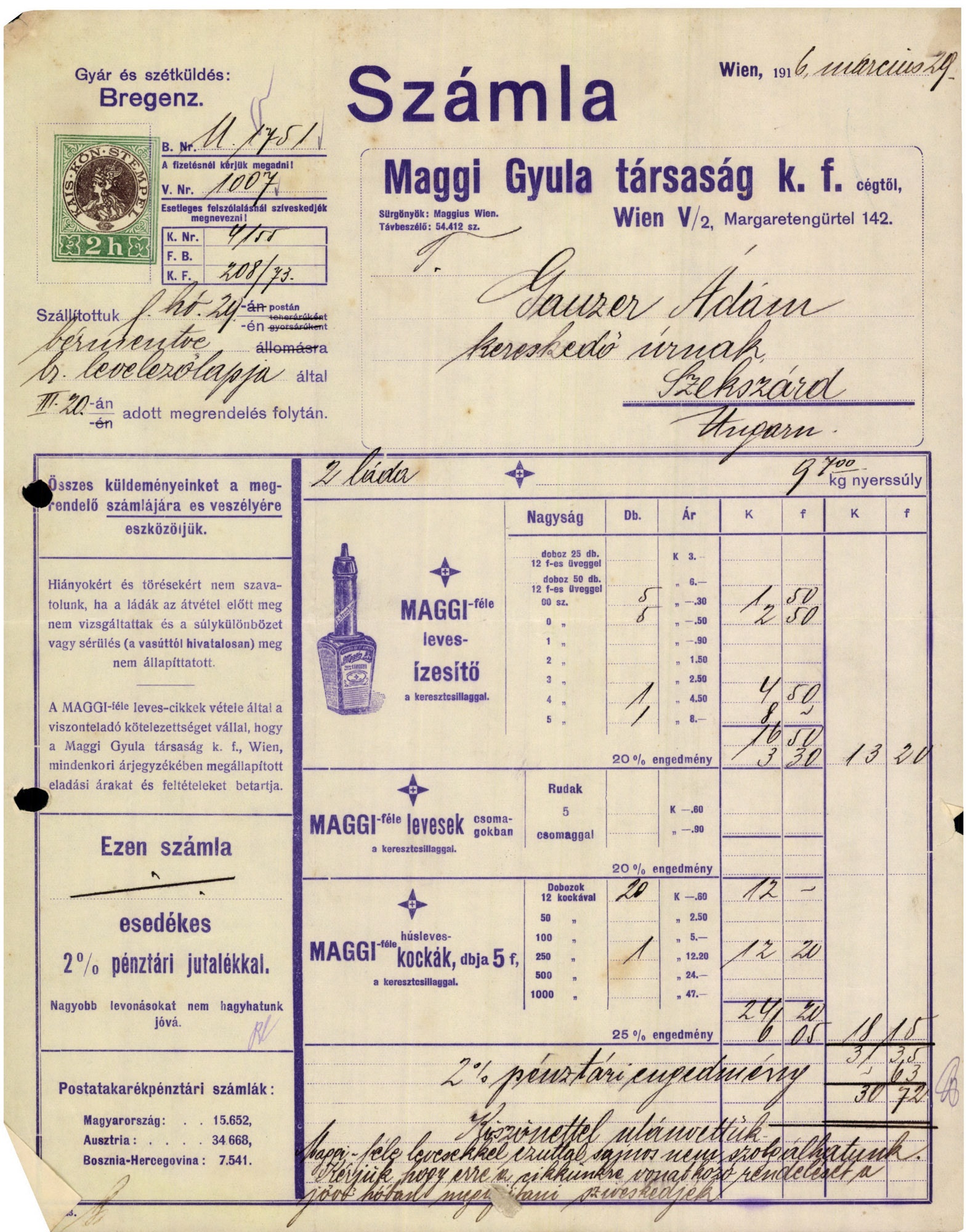 Maggi Gyula társaság k. f. (Magyar Kereskedelmi és Vendéglátóipari Múzeum CC BY-NC-SA)