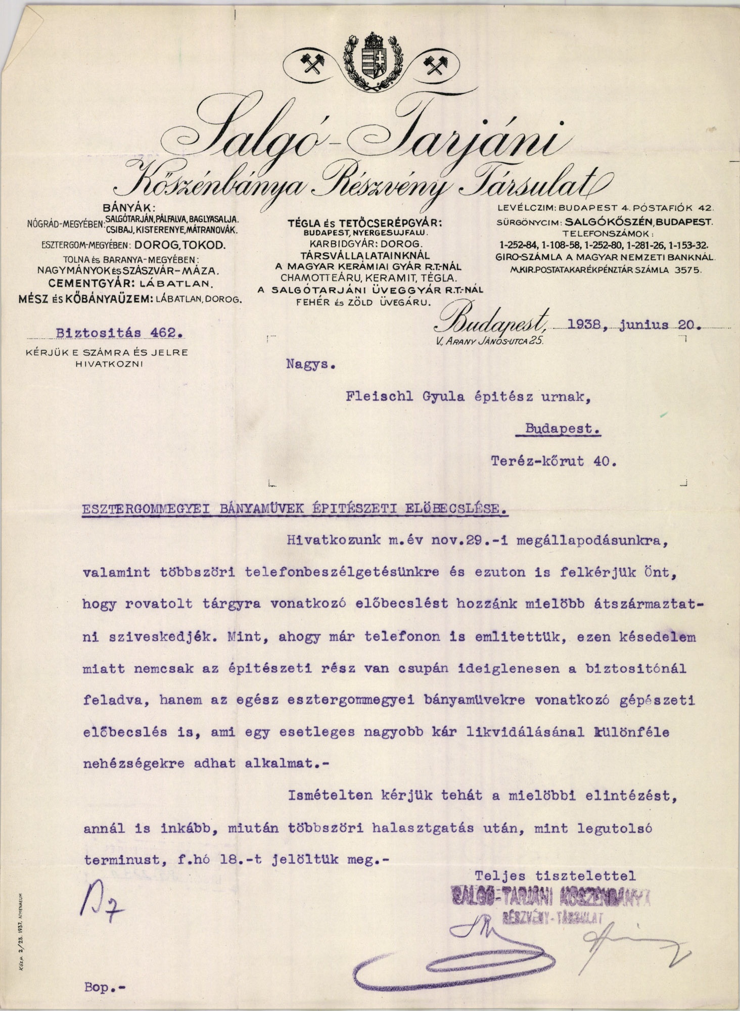 Salgó-Tarjáni Kőszénbánya Részvény Társulat (Magyar Kereskedelmi és Vendéglátóipari Múzeum CC BY-NC-SA)