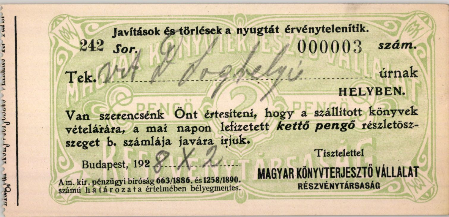 Magyar Könyvterjesztő Vállalat Részvénytársaság (Magyar Kereskedelmi és Vendéglátóipari Múzeum CC BY-NC-SA)