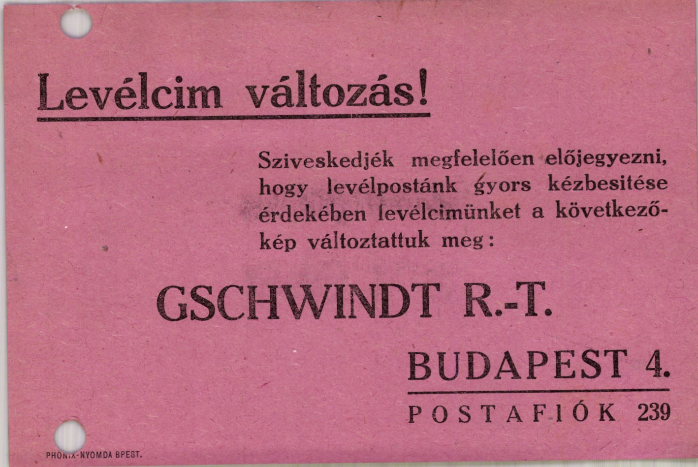 Gschwindt-féle Szesz- Élesztő-, Likőr- és Rumgyár Részvénytársaság (Magyar Kereskedelmi és Vendéglátóipari Múzeum CC BY-NC-SA)