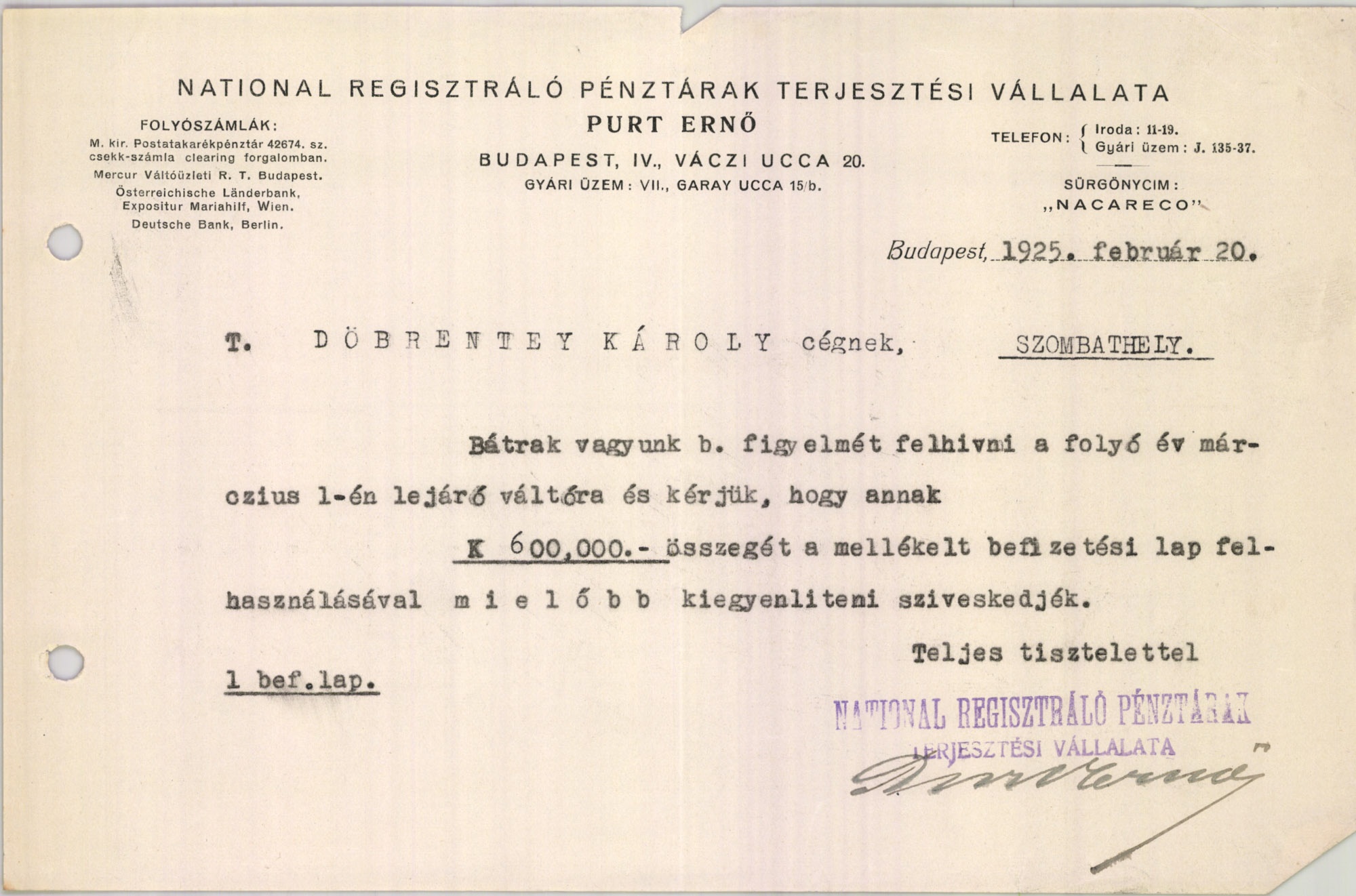 National Regisztráló Pénztárak Terjesztési Vállalata (Magyar Kereskedelmi és Vendéglátóipari Múzeum CC BY-NC-SA)