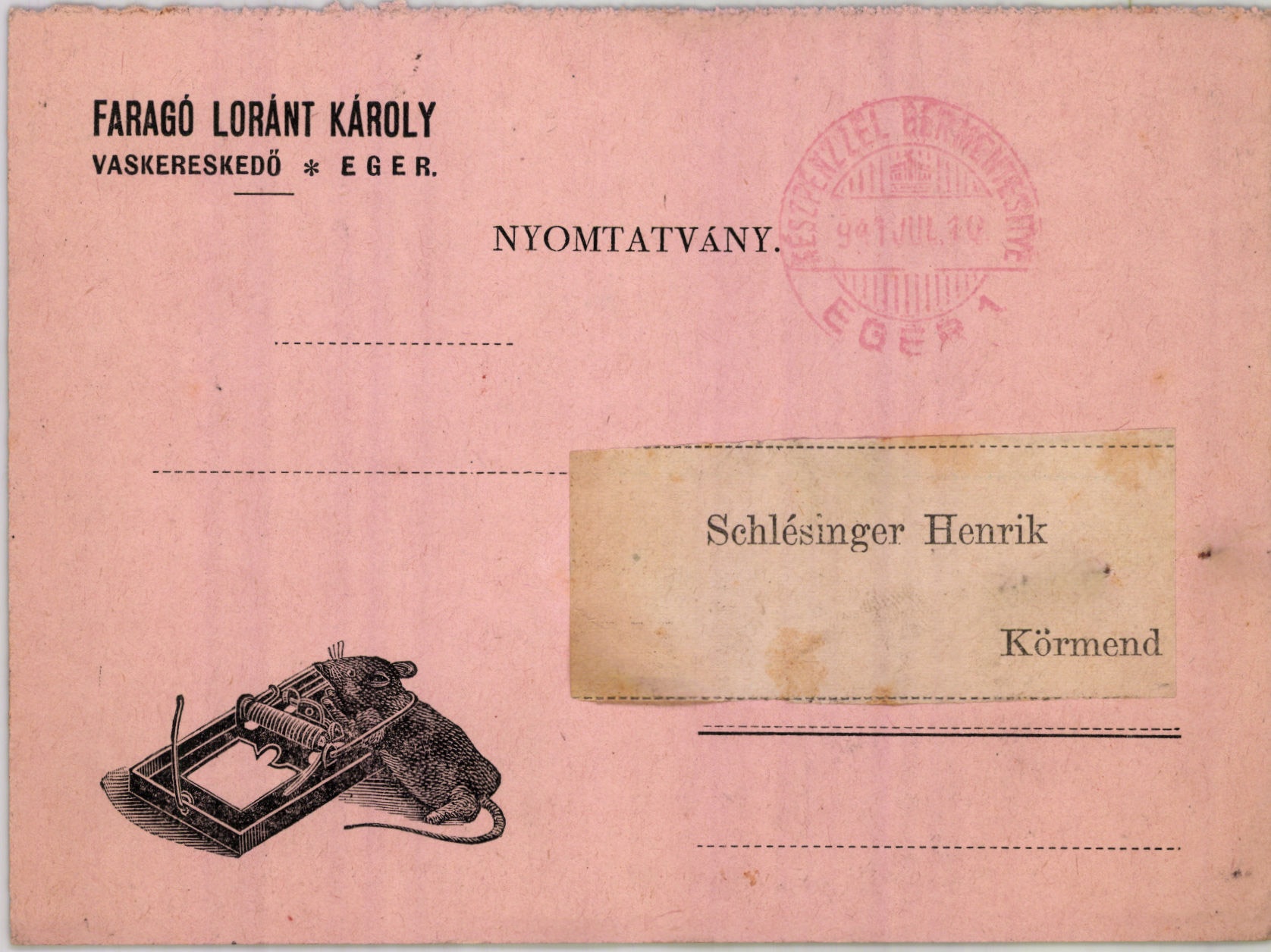 Farago Loránt Károly vaskereskedő (Magyar Kereskedelmi és Vendéglátóipari Múzeum CC BY-NC-SA)