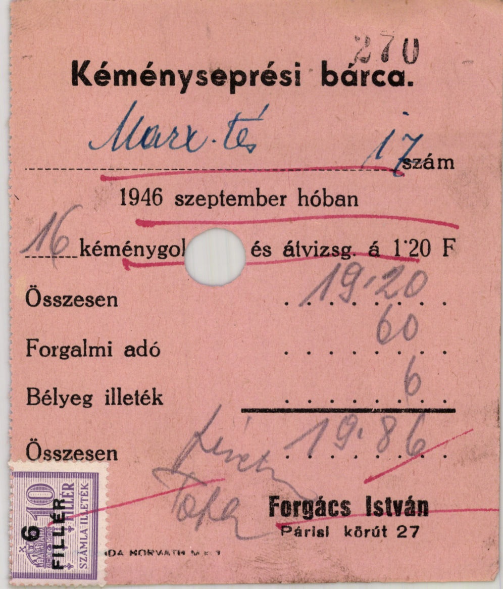 Forgács István (Magyar Kereskedelmi és Vendéglátóipari Múzeum CC BY-NC-SA)