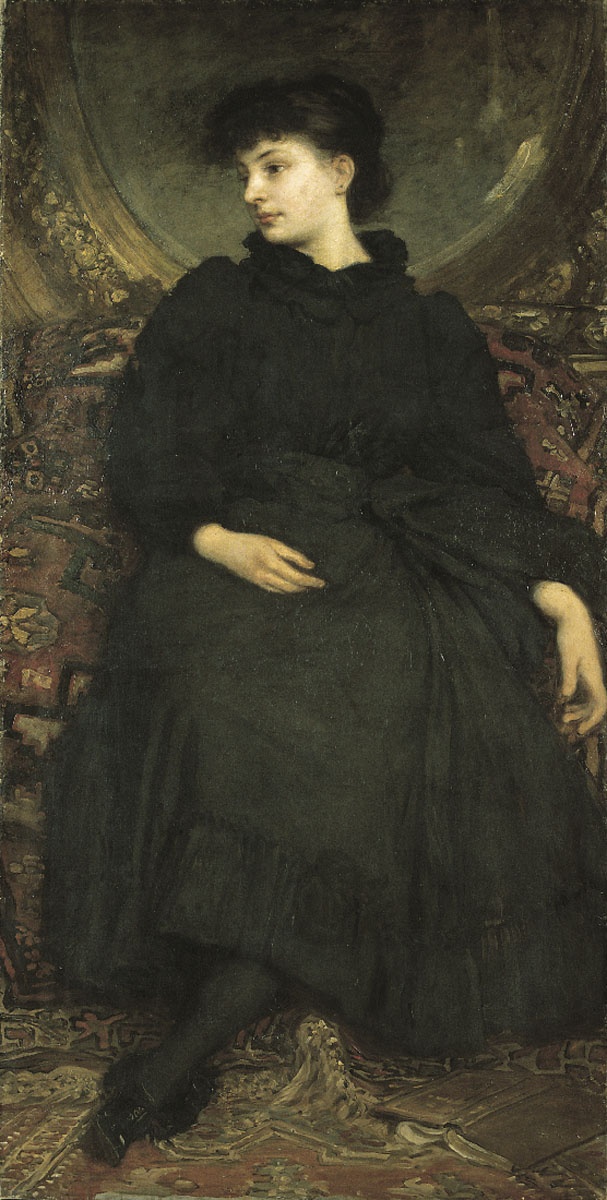 Lotz Cornélia fekete ruhában (Magyar Nemzeti Galéria CC BY-NC-SA)