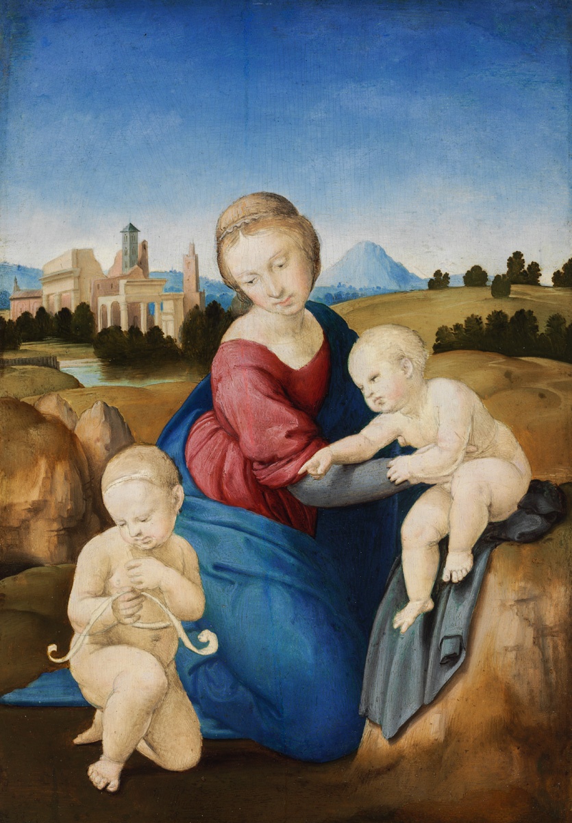 Mária a Gyermekkel és a kis Keresztelő Szent Jánossal (Esterházy Madonna) (Szépművészeti Múzeum CC BY-NC-SA)