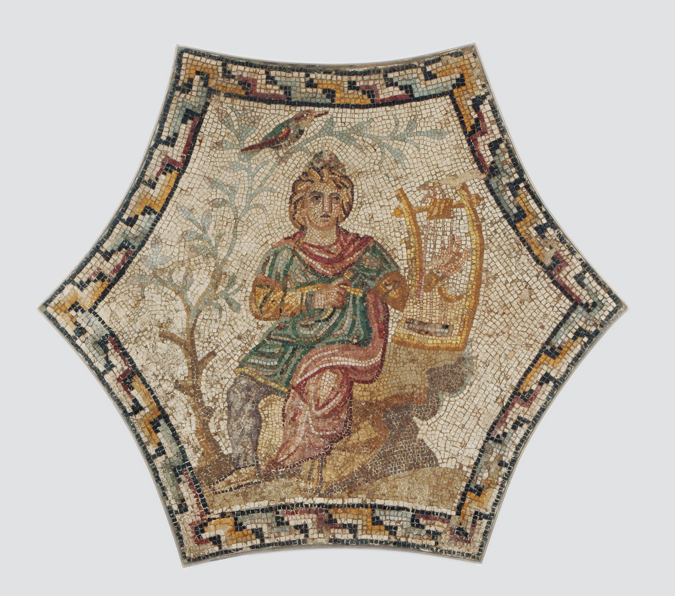 Mozaik Orpheus ábrázolásával (Szépművészeti Múzeum CC BY-NC-SA)