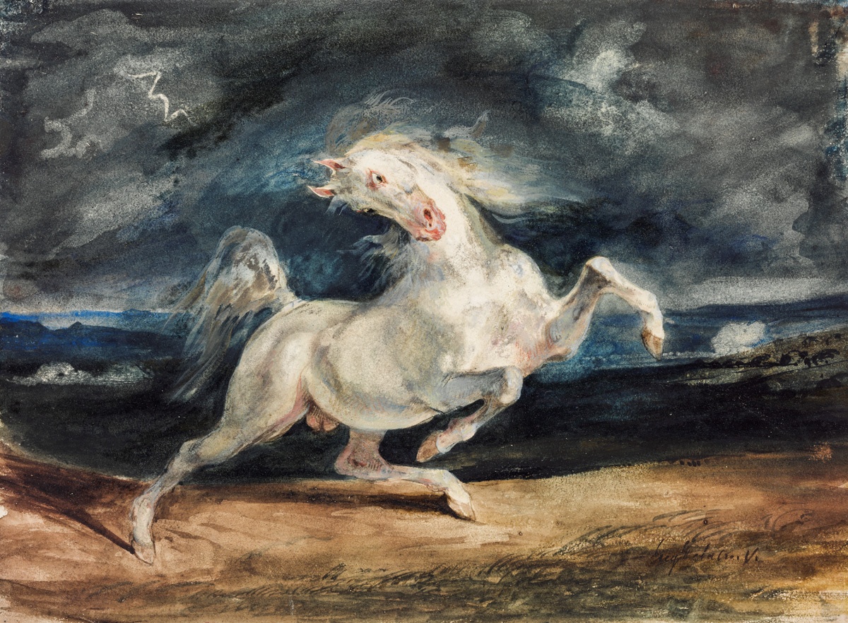 Villámlástól megriadt ló (Szépművészeti Múzeum CC BY-NC-SA)