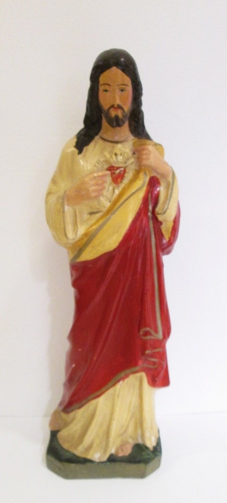 Szobor, Jézus szíve (Matyó Múzeum, Mezőkövesd CC BY-NC-SA)