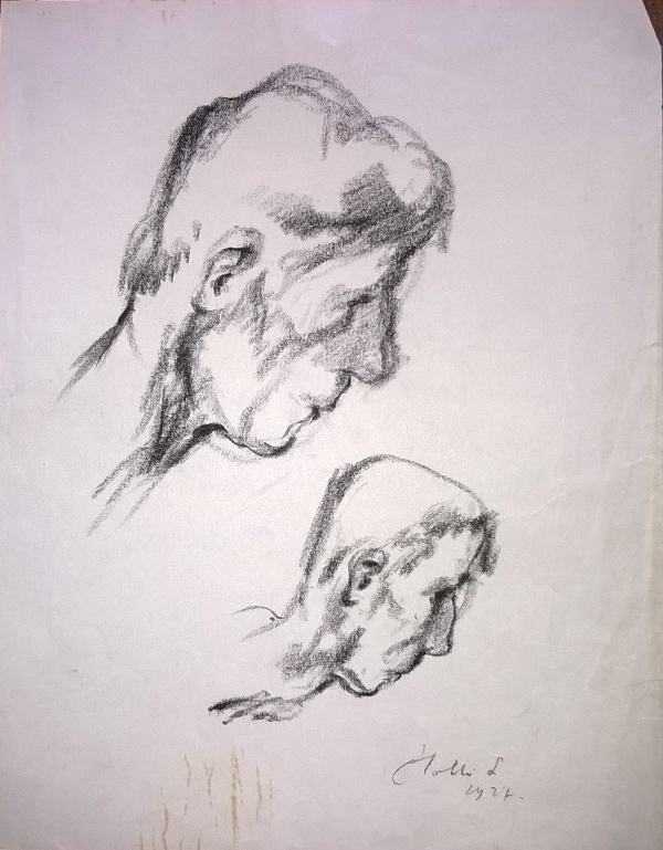 Férfi fej két változatban (Holló László Galéria, Putnok CC BY-NC-SA)