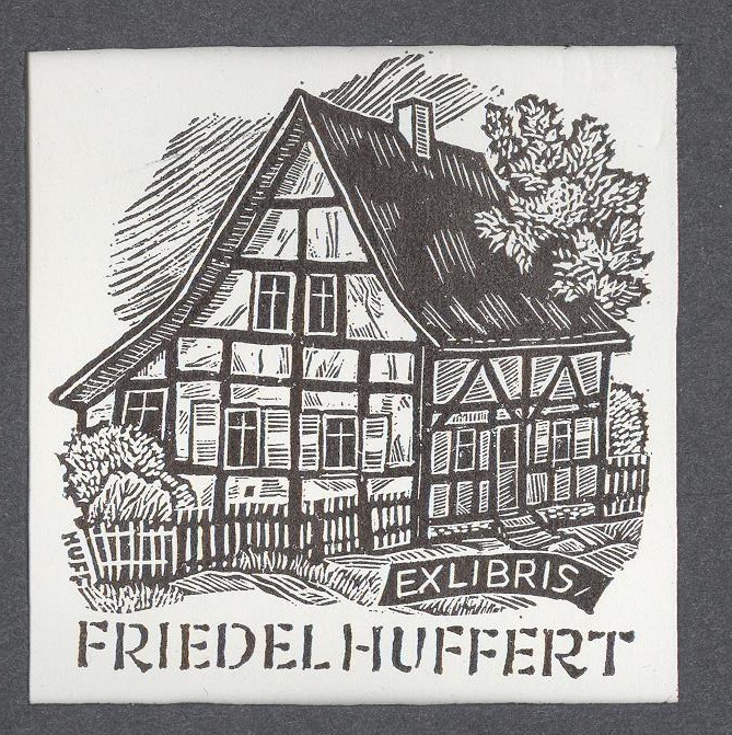 Ex-libris           Friedel Huffert (Holló László Galéria, Putnok CC BY-NC-SA)