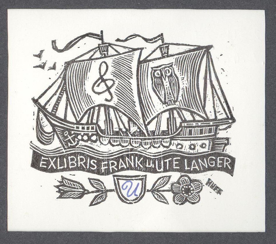 Ex-libris    Frank U Ute Langer (Holló László Galéria, Putnok CC BY-NC-SA)
