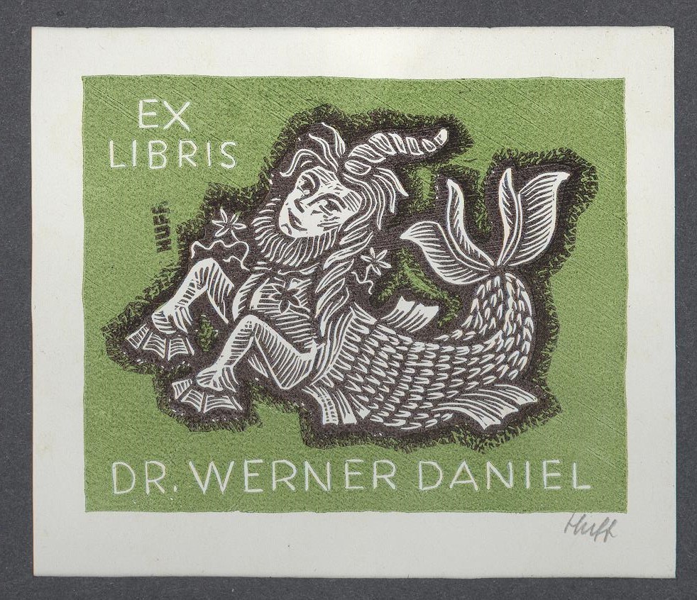 Ex-libris   Dr. Werner Daniel (Holló László Galéria, Putnok CC BY-NC-SA)