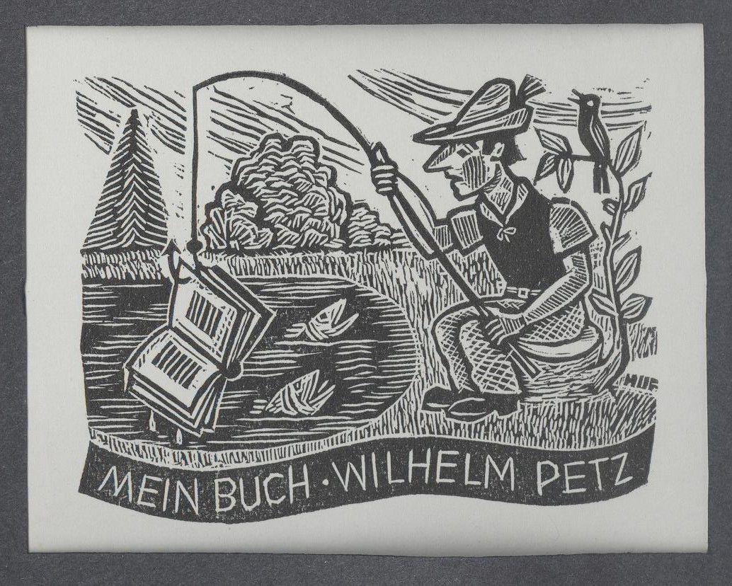 Ex-libris   Mein Buch - Wilhelm Petz (Holló László Galéria, Putnok CC BY-NC-SA)