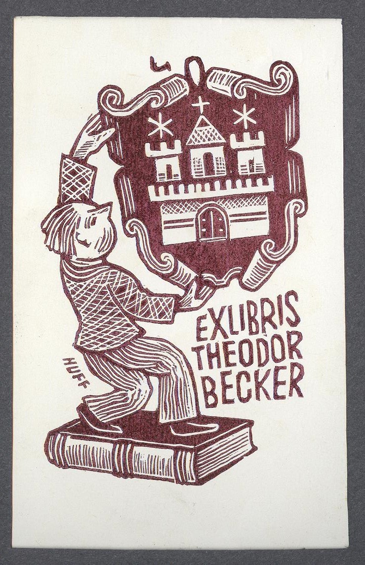 Ex-libris        Theodor Becker (Holló László Galéria, Putnok CC BY-NC-SA)
