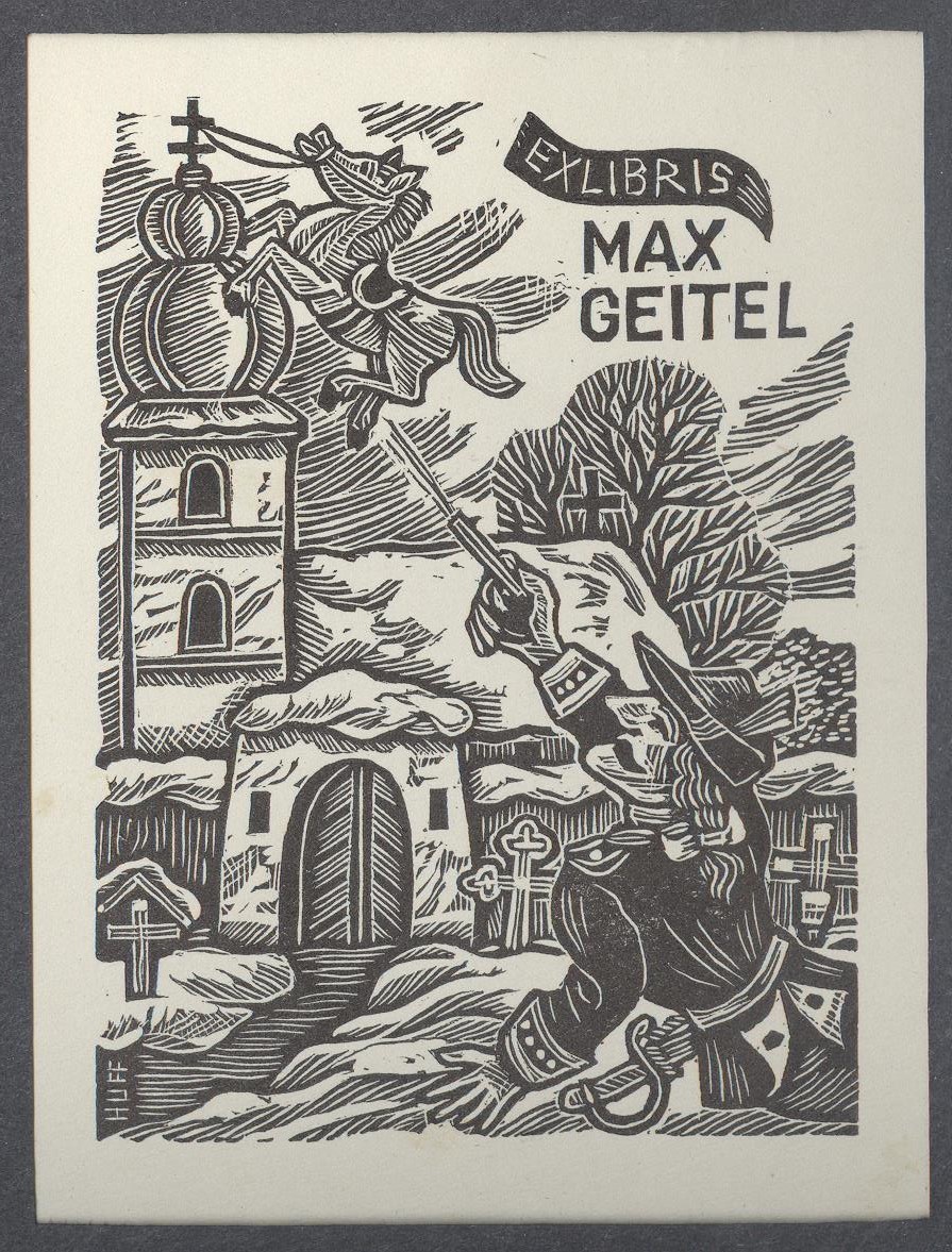 Ex-libris          Max Geitel (Holló László Galéria, Putnok CC BY-NC-SA)