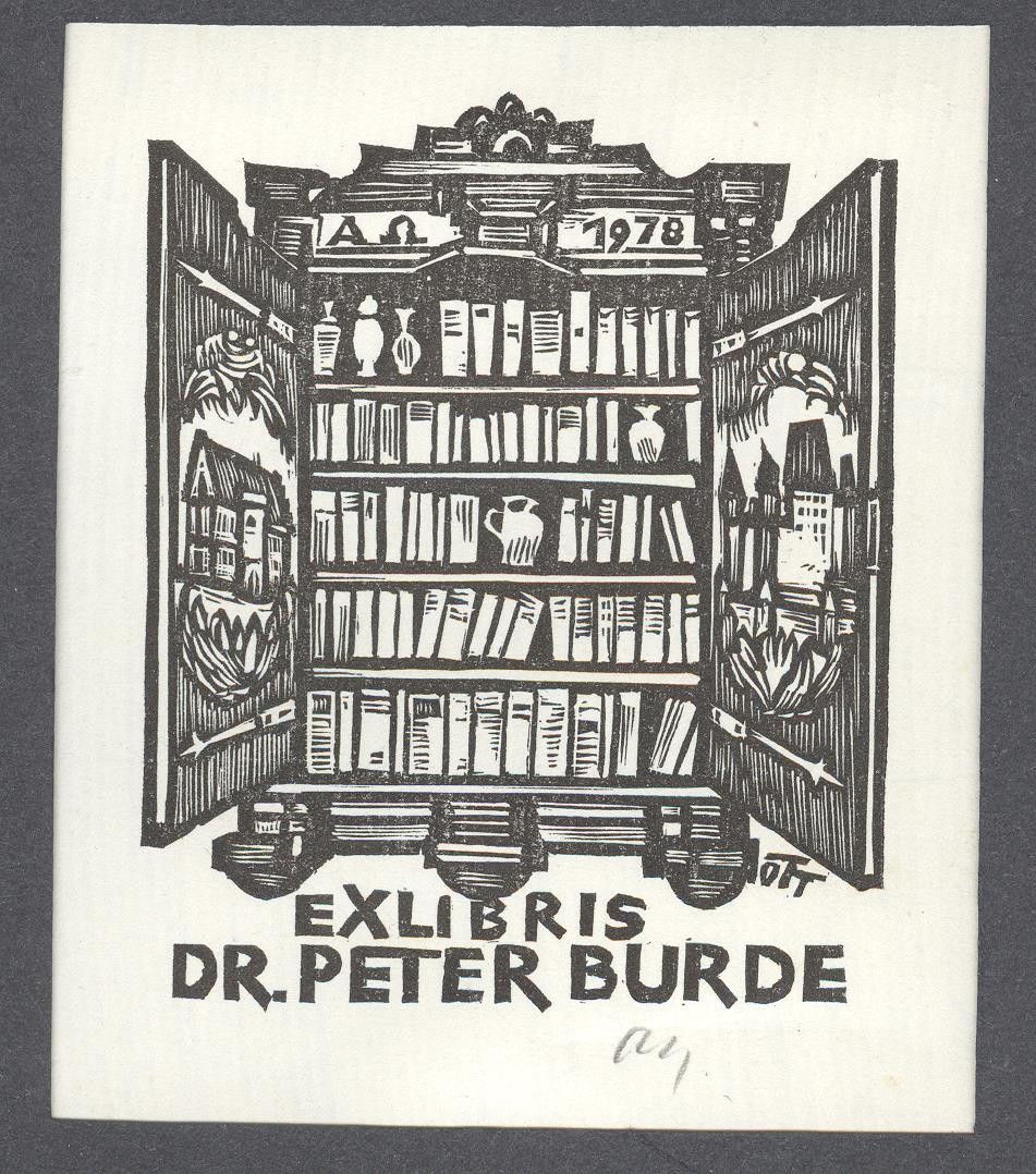 Ex-libris     Dr. Peter Burde (Holló László Galéria, Putnok CC BY-NC-SA)