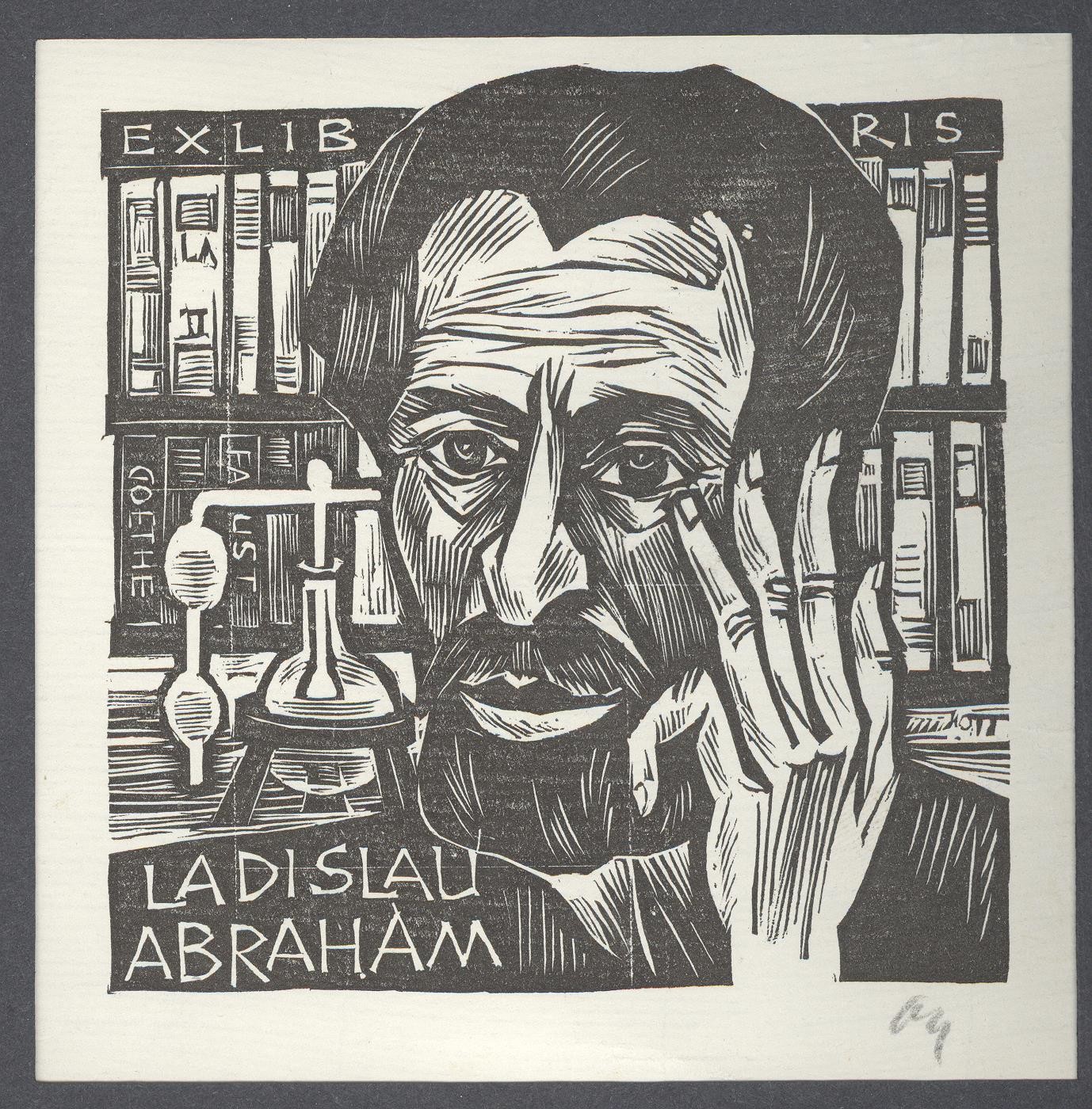 Ex-libris     Ladislau Abraham (Holló László Galéria, Putnok CC BY-NC-SA)