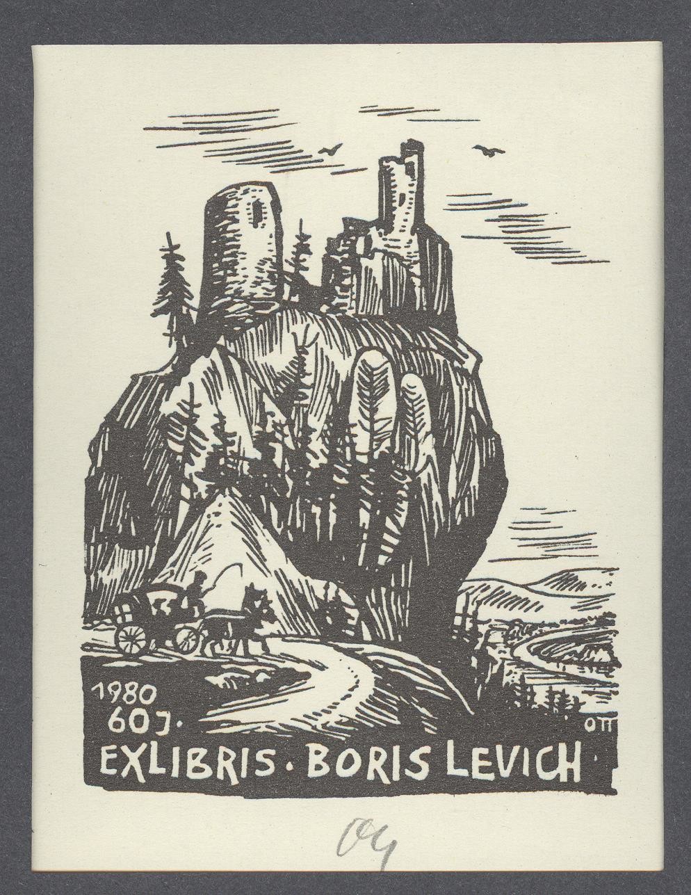 Ex-libris         1980.60.J.           Boris Levich (Holló László Galéria, Putnok CC BY-NC-SA)