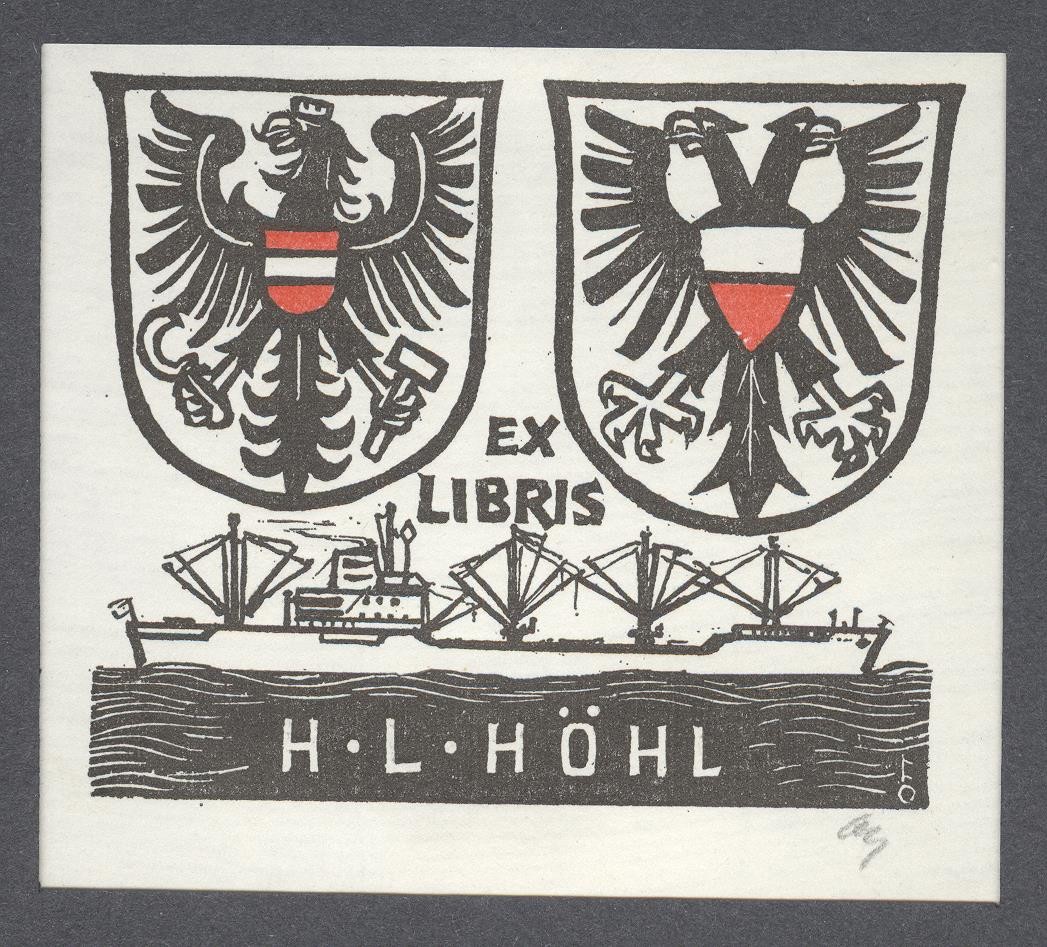Ex-libris                     H - L - Höhl (Holló László Galéria, Putnok CC BY-NC-SA)