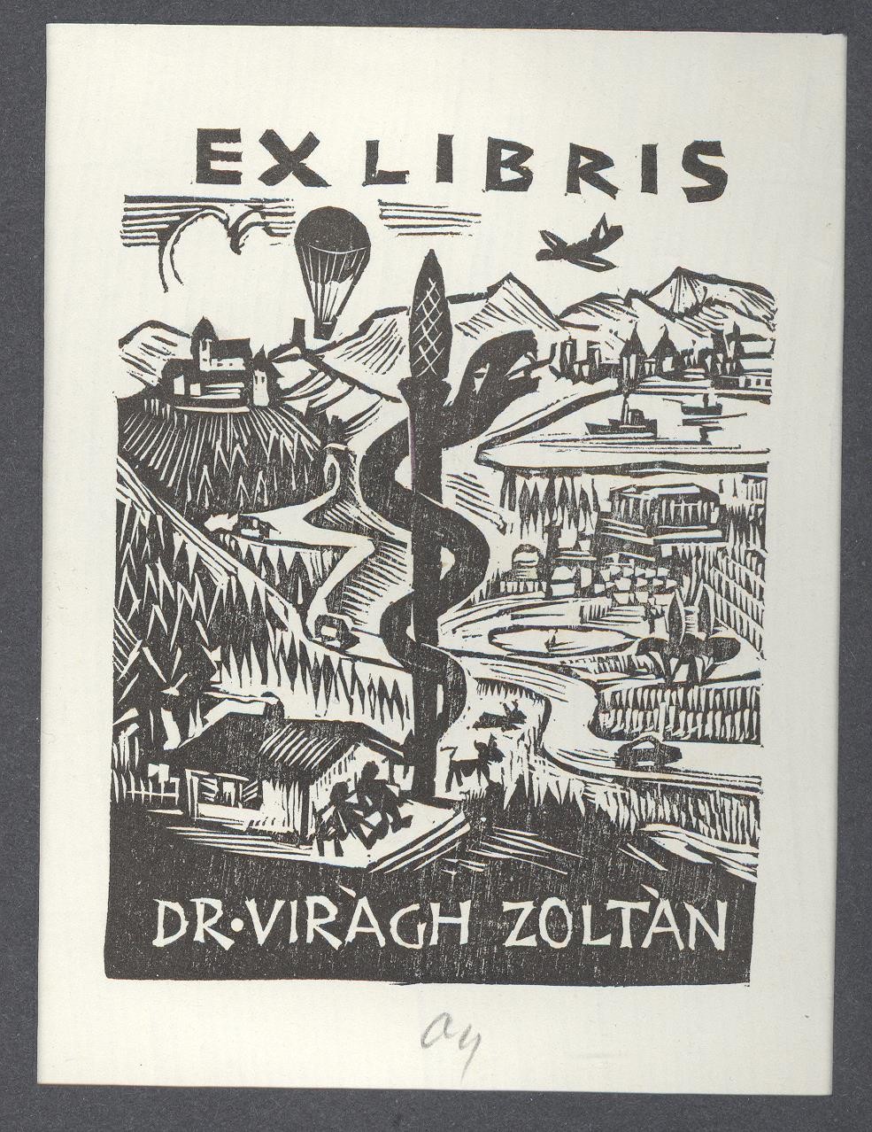 Ex-libris            Dr Virágh Zoltán (Holló László Galéria, Putnok CC BY-NC-SA)