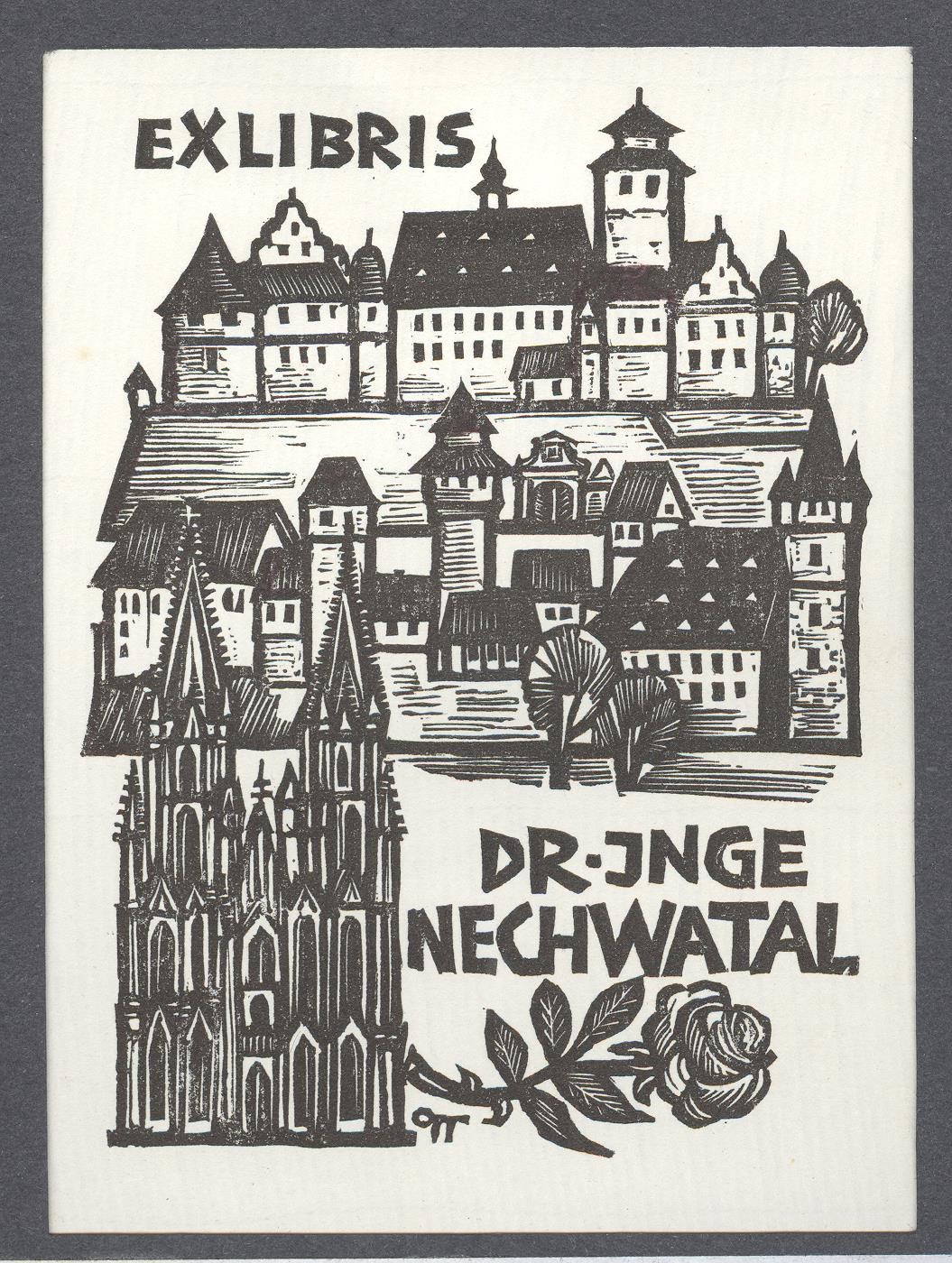 Ex-libris          Dr. Inge Nechwatal (Holló László Galéria, Putnok CC BY-NC-SA)