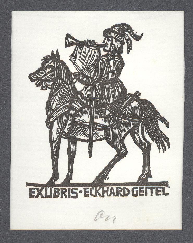 Ex-libris                       Eckhard Geitel (Holló László Galéria, Putnok CC BY-NC-SA)