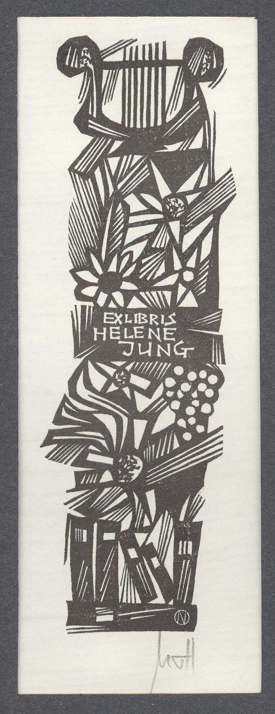 Ex-libris                    Helene Jung (Holló László Galéria, Putnok CC BY-NC-SA)