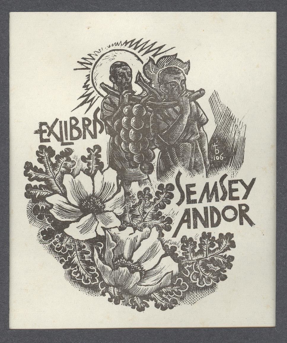 Ex-libris        Semsey Andor (Holló László Galéria, Putnok CC BY-NC-SA)