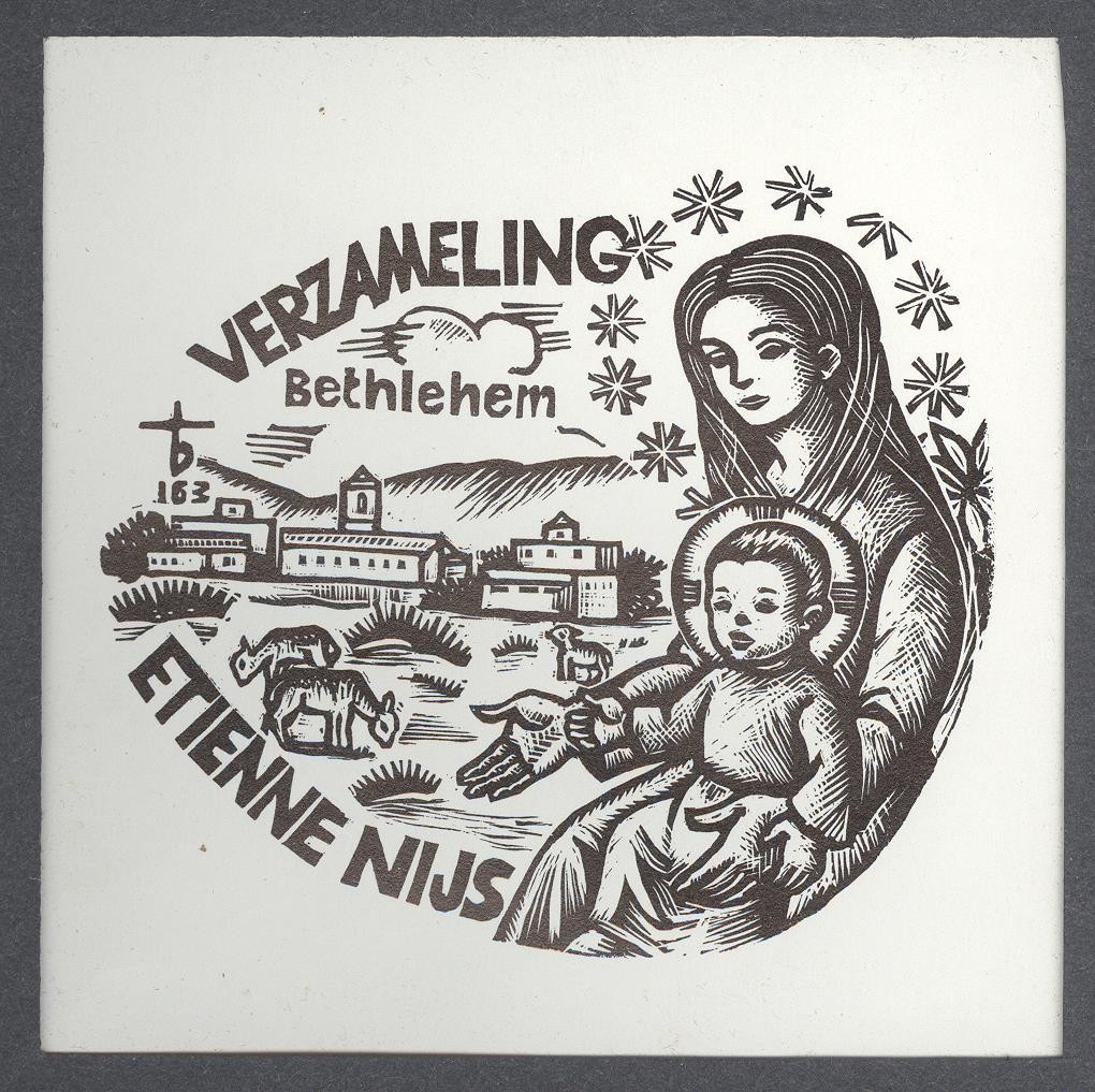 Ex-libris                      Ettienne Nijs Verzameling Bethlehem (Holló László Galéria, Putnok CC BY-NC-SA)