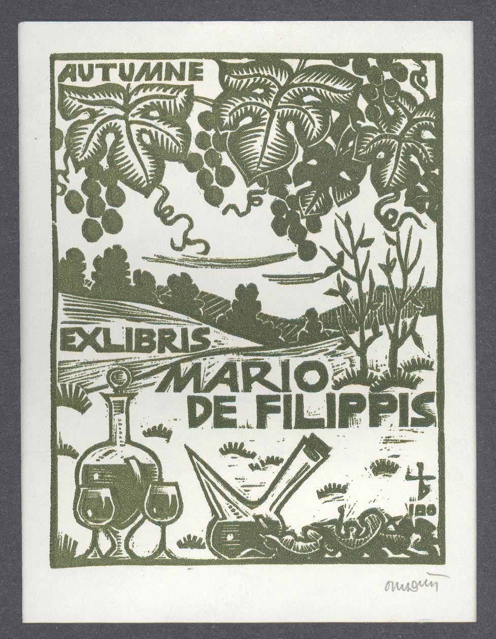 Ex-libris         Mario De Filippis (Autumne) (Holló László Galéria, Putnok CC BY-NC-SA)