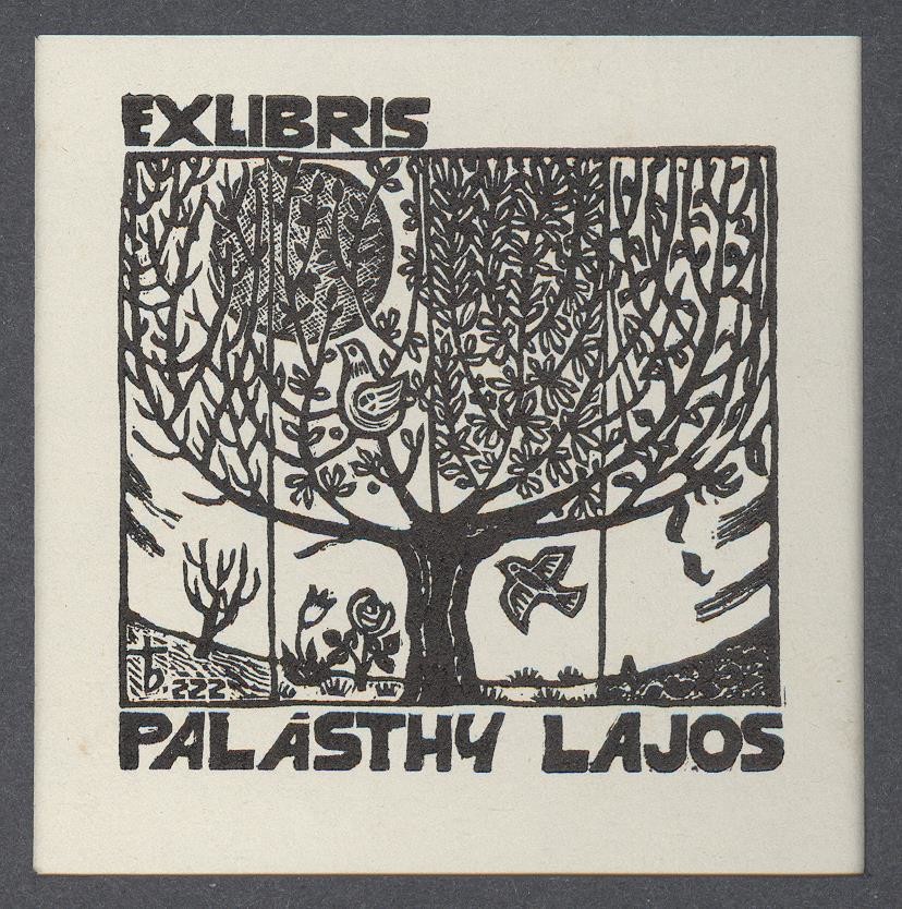Ex-libris               Palásthy Lajos (Holló László Galéria, Putnok CC BY-NC-SA)