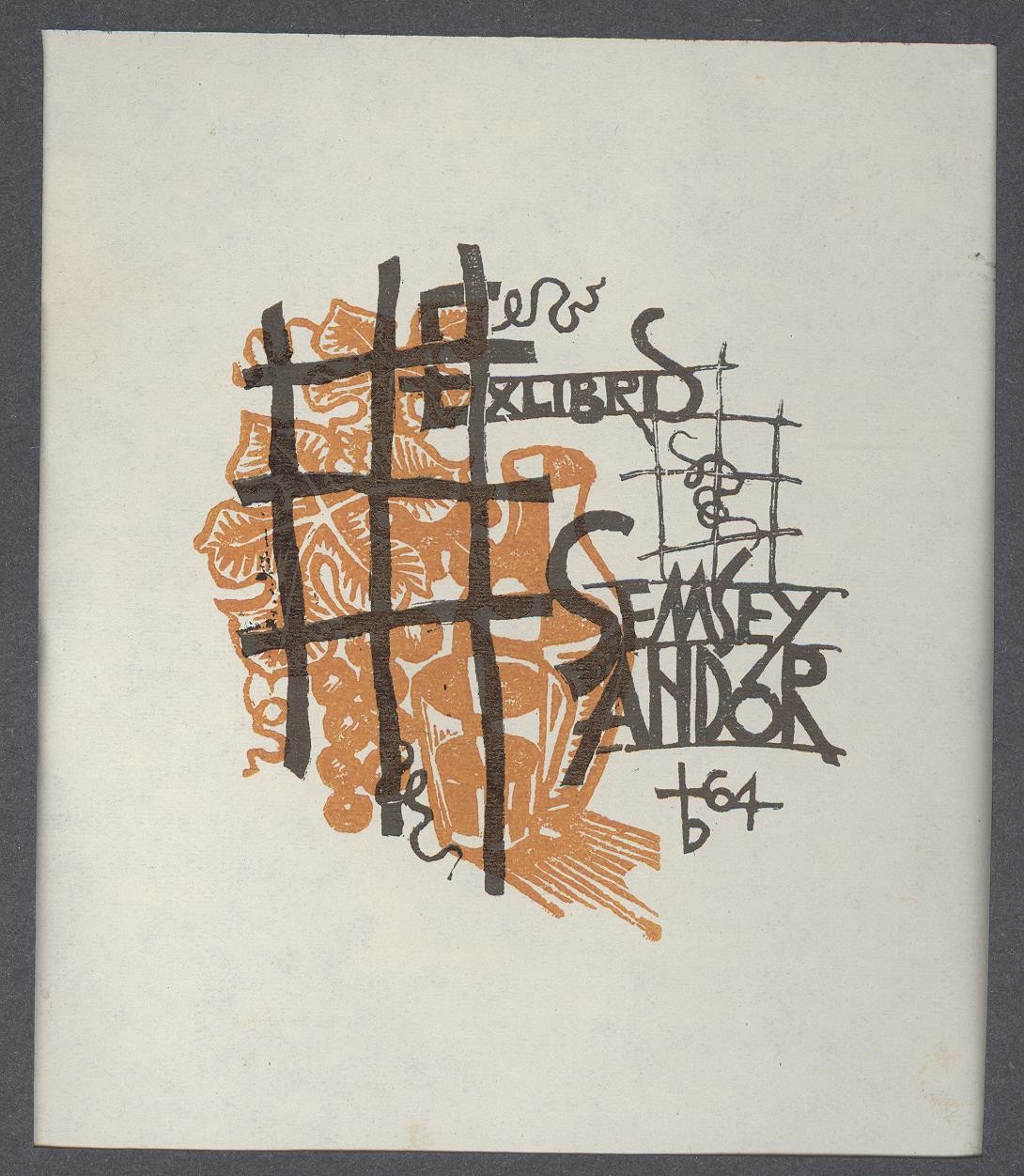 Ex-libris                Semsey Andor (Holló László Galéria, Putnok CC BY-NC-SA)