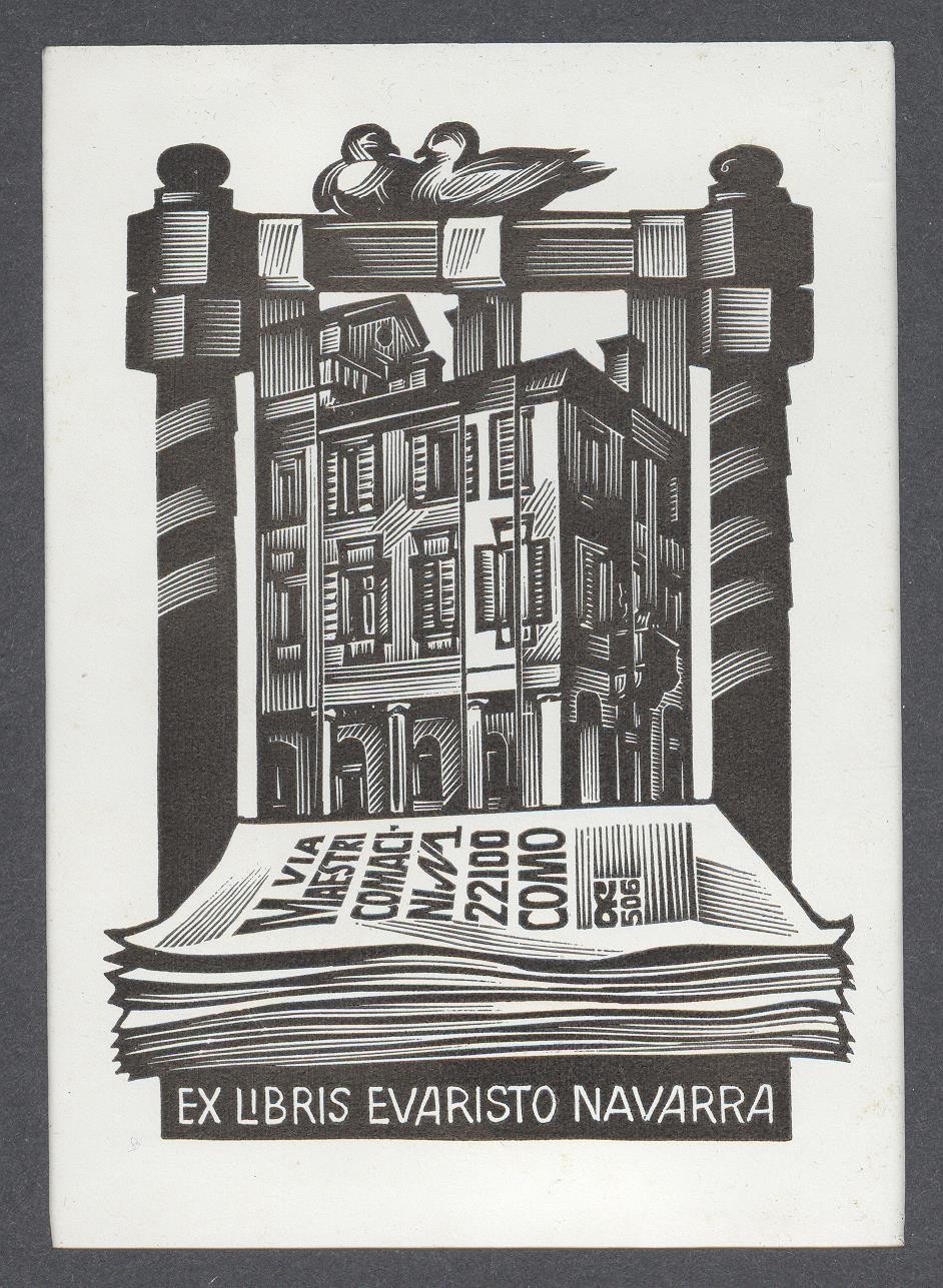 Ex-libris              Evaristo Navarra (Holló László Galéria, Putnok CC BY-NC-SA)