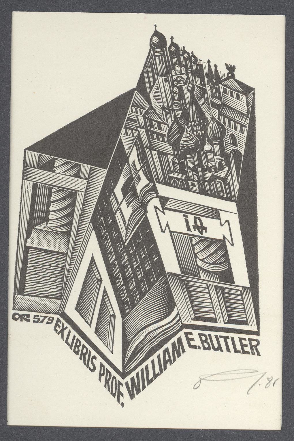 Ex-libris     Prof William E. Butler (Holló László Galéria, Putnok CC BY-NC-SA)