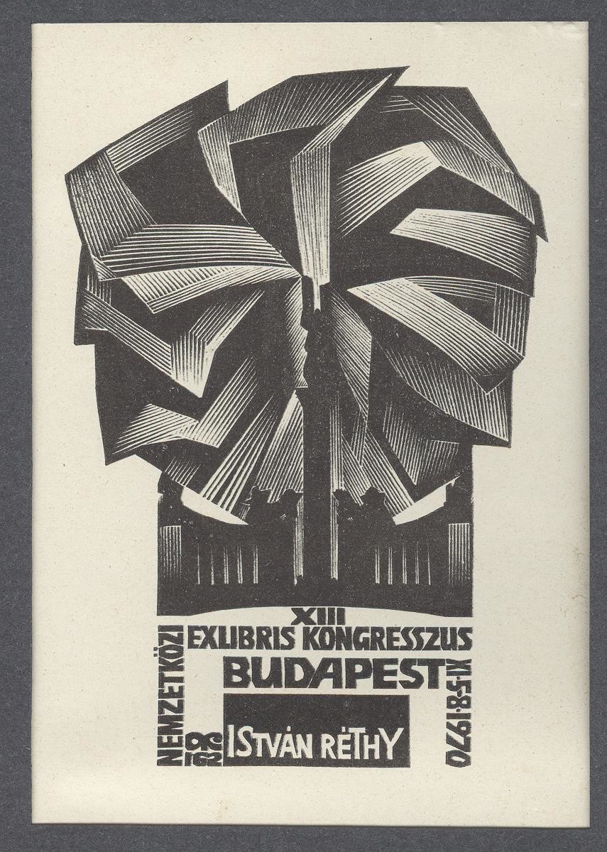 Ex-libris   XIII. Nemzetközi Exlibris Kongresszus Budapest XI-5-8-1970 István Réthy (Holló László Galéria, Putnok CC BY-NC-SA)
