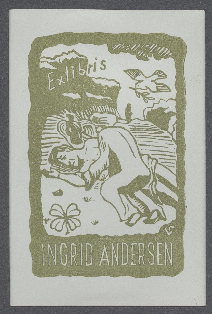 Ex-libris        Ingrid Andersen (Holló László Galéria, Putnok CC BY-NC-SA)