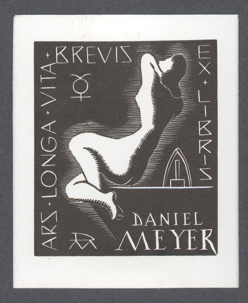 Ex-libris     Ars. Longa. Vita Brevis     Daniel Meyer (Holló László Galéria, Putnok CC BY-NC-SA)