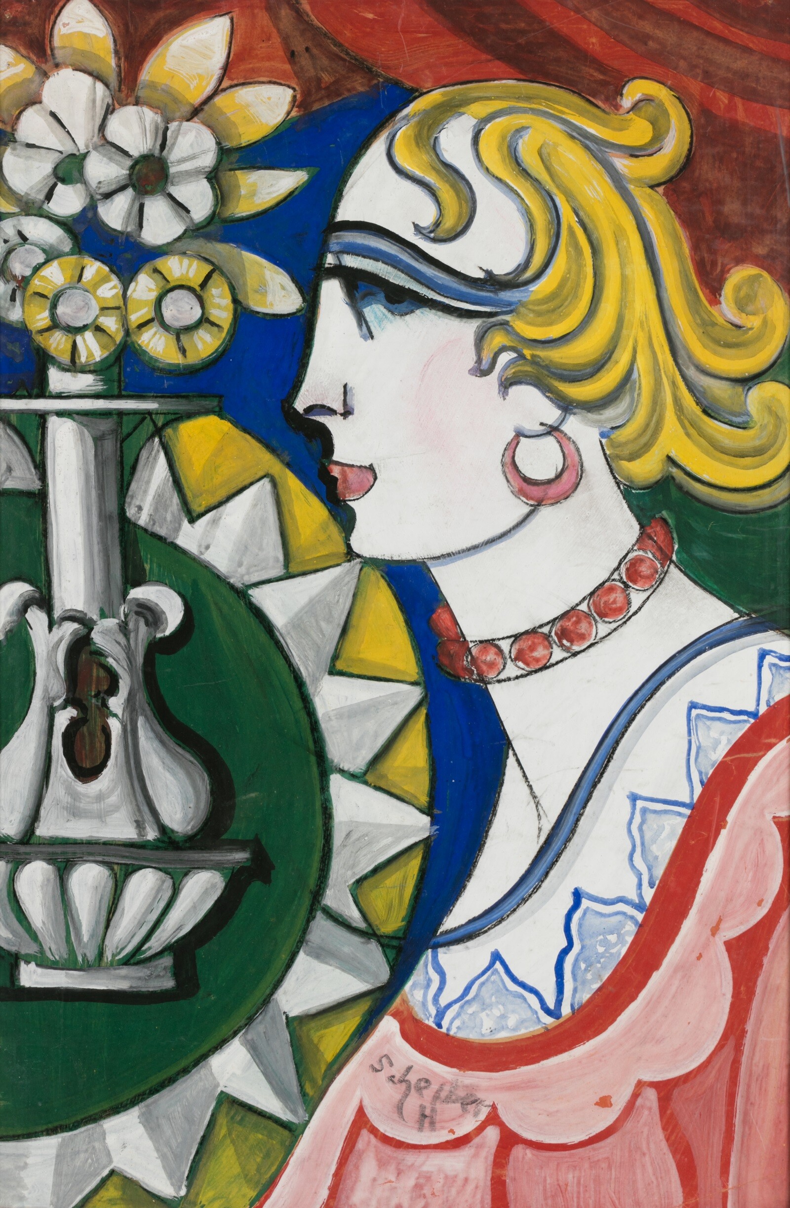 Scheiber Hugó: Lány vázával (Herman Ottó Múzeum CC BY-NC-SA)