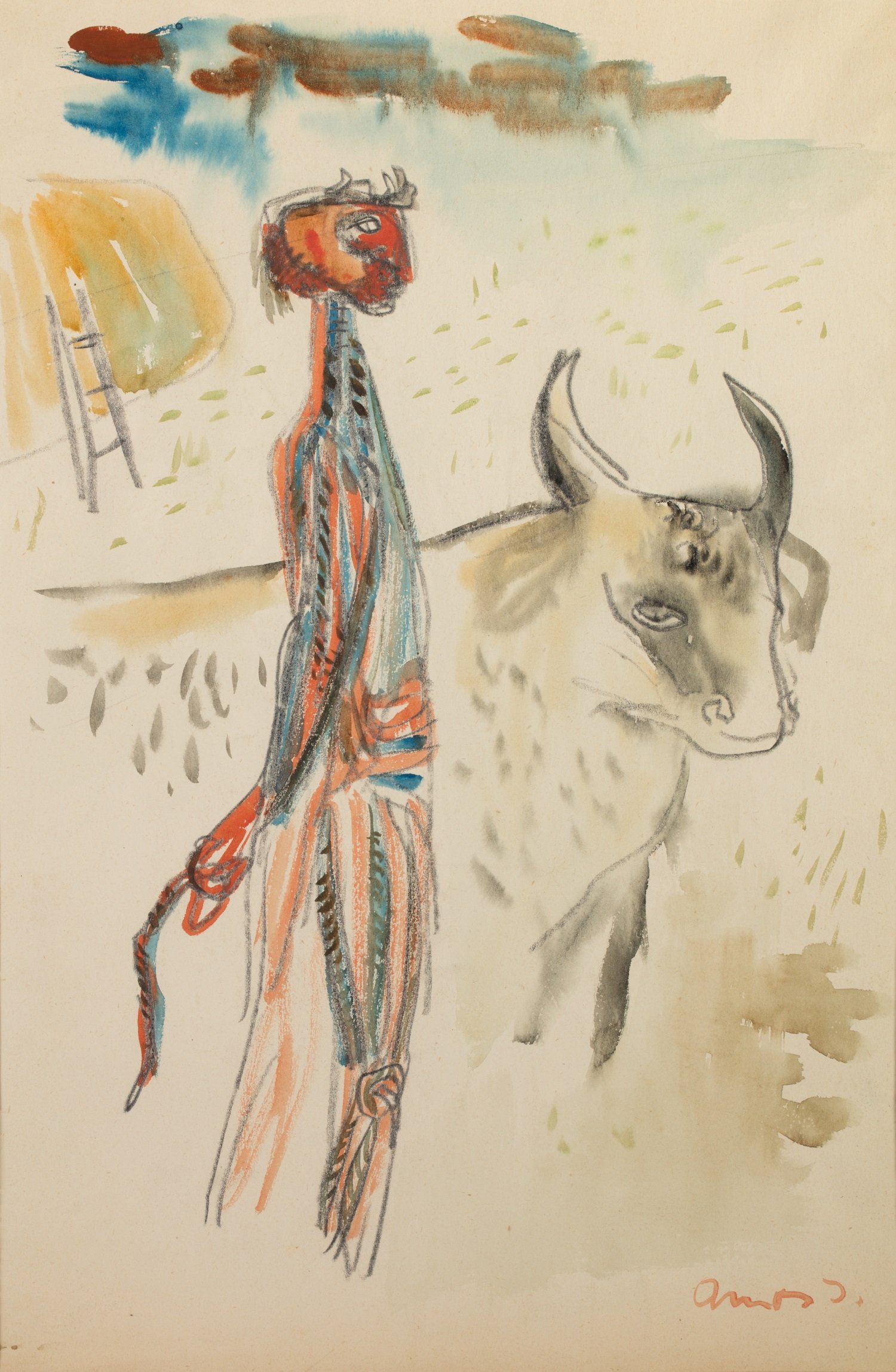 Ámos Imre: A pásztor (Herman Ottó Múzeum, Miskolc CC BY-NC-SA)