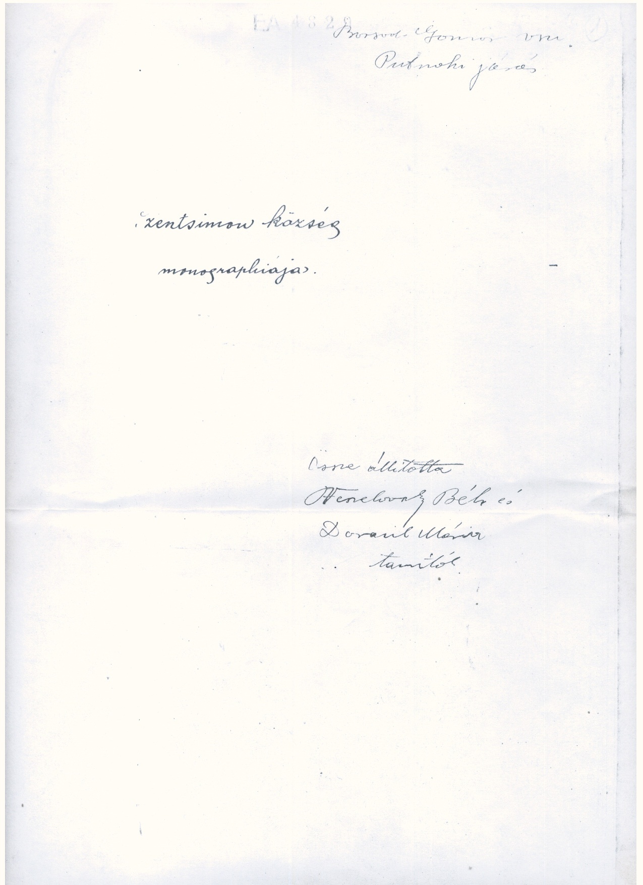 Kézirat  1930-1936 (Gömöri Múzeum, Putnok CC BY-NC-SA)