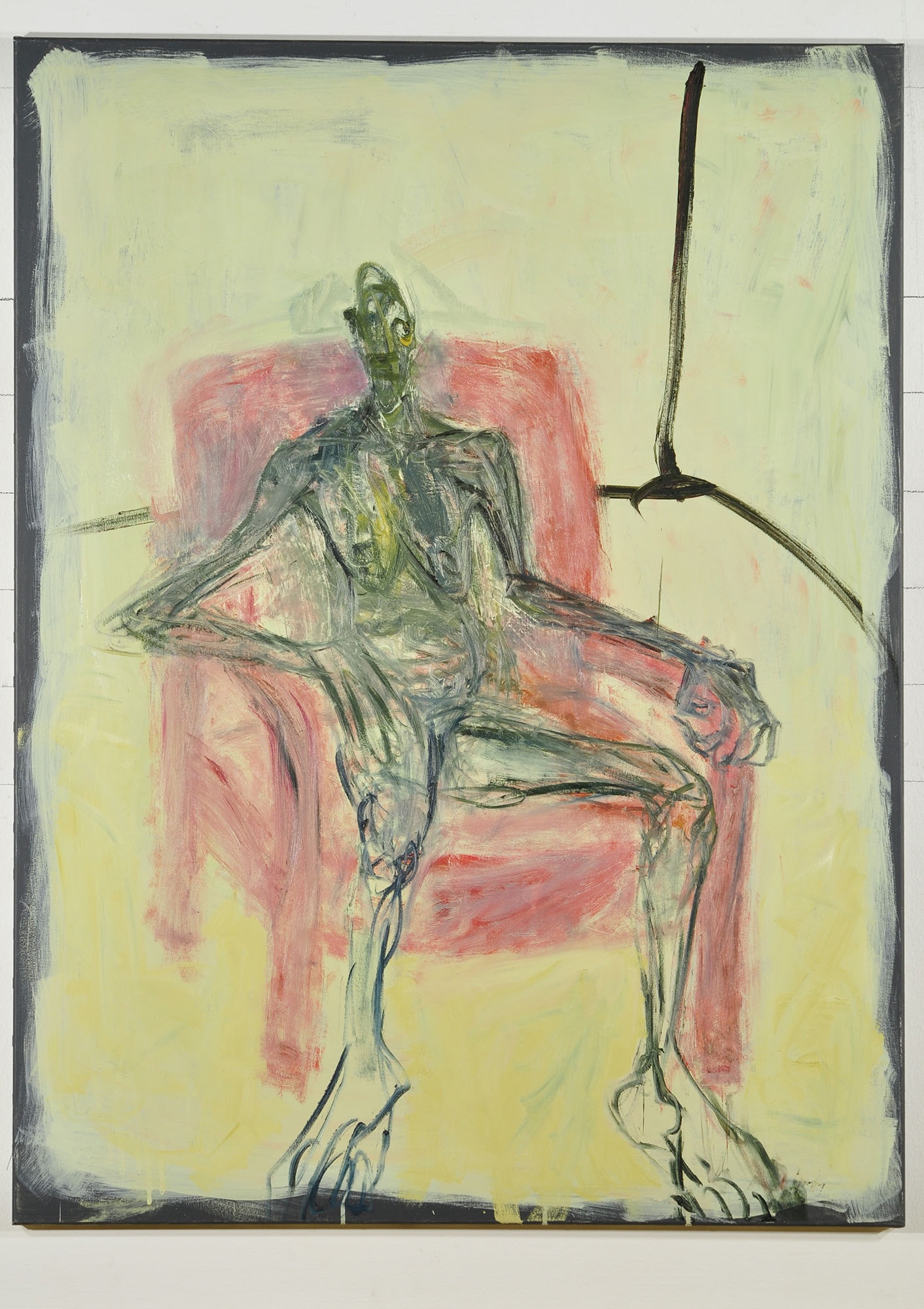 Halmy József: Ülő alak piros fotelben (Herman Ottó Múzeum, Miskolc CC BY-NC-SA)