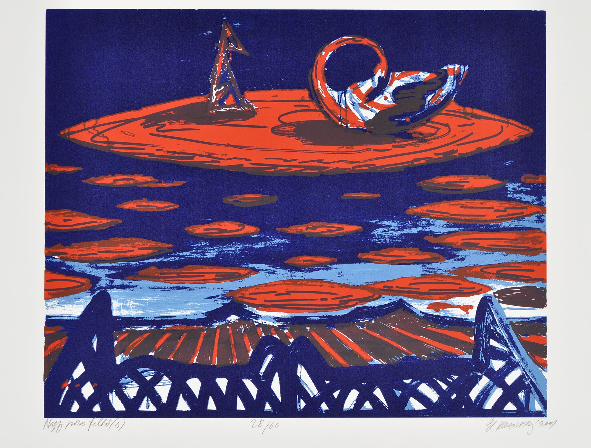 El Kazovszkij: Nagy piros felhő (Herman Ottó Múzeum, Miskolc CC BY-NC-SA)