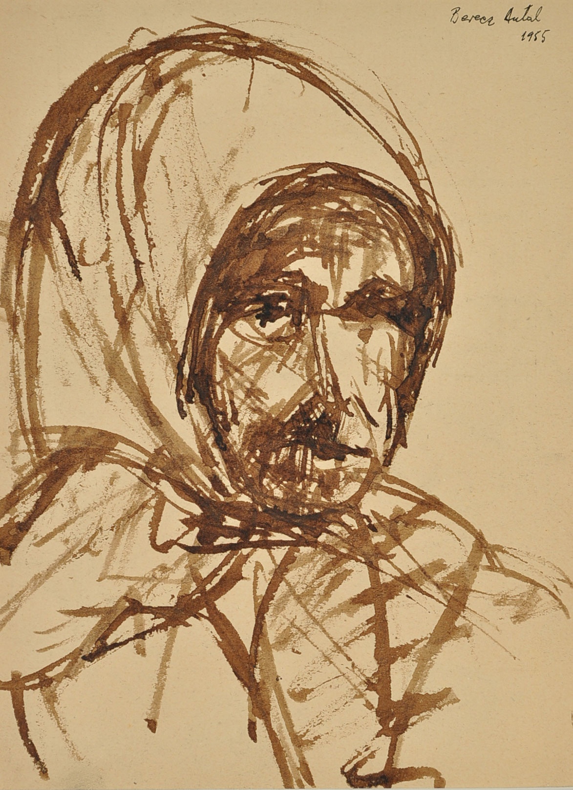 Berecz Antal: Idős asszony (Herman Ottó Múzeum, Miskolc CC BY-NC-SA)