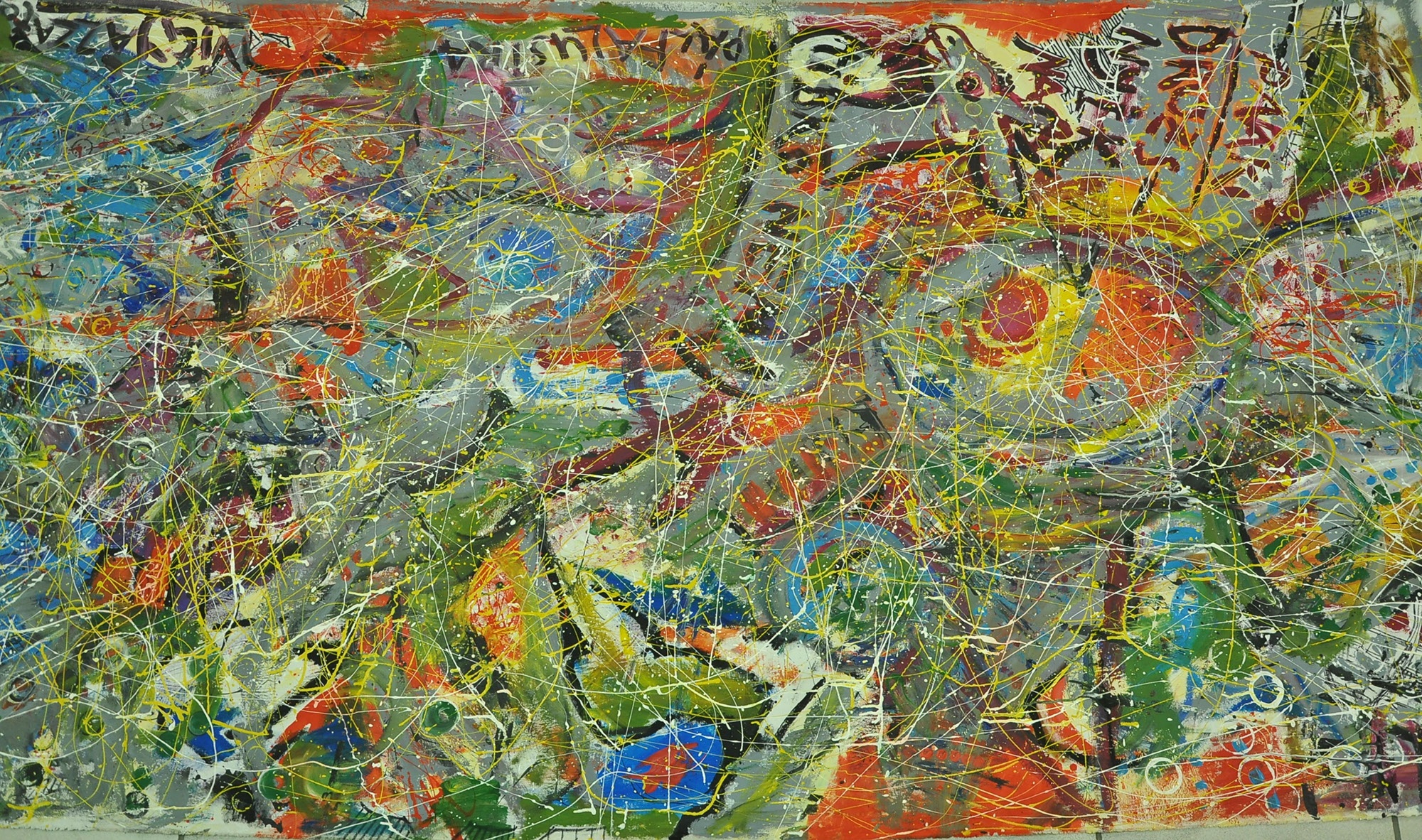 szaloncukor művészei által közösen készített festmény: (Herman Ottó Múzeum, Miskolc CC BY-NC-SA)