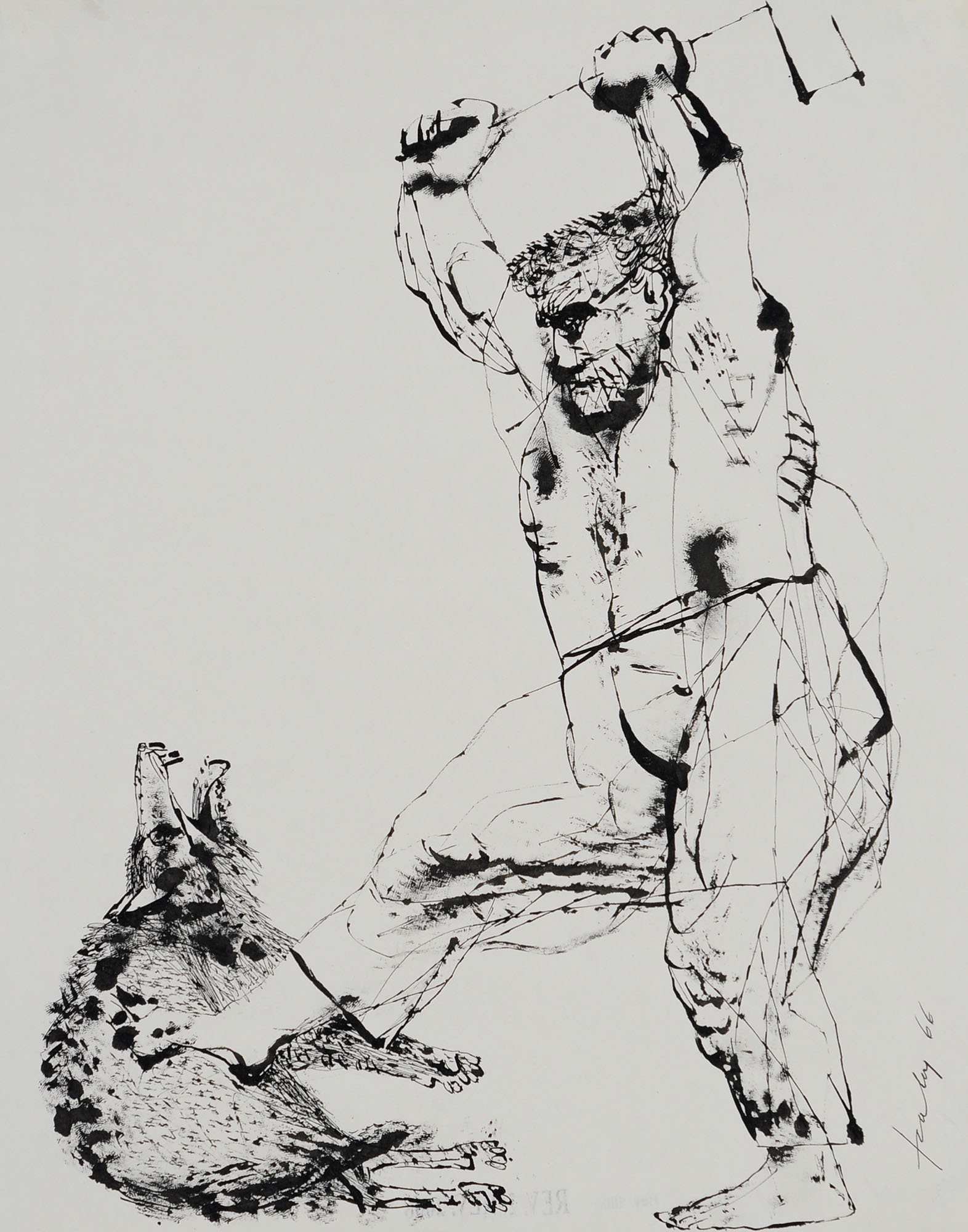 Szalay Lajos: Farkas (Herman Ottó Múzeum, Miskolc CC BY-NC-SA)