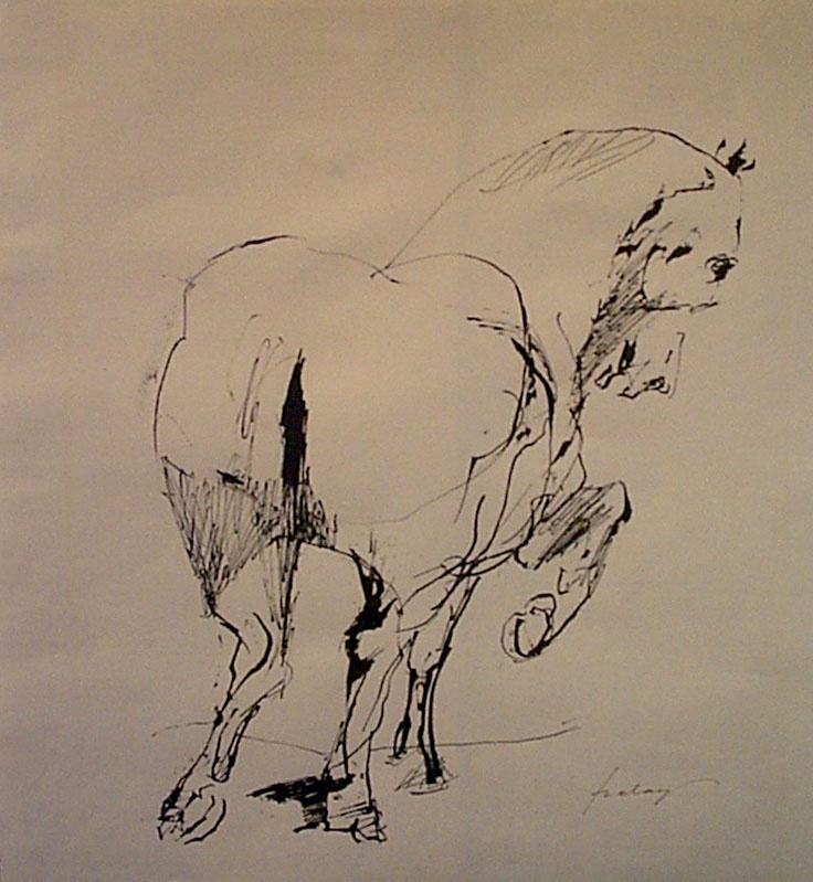 Szalay Lajos: Kényes ló (Herman Ottó Múzeum, Miskolc CC BY-NC-SA)