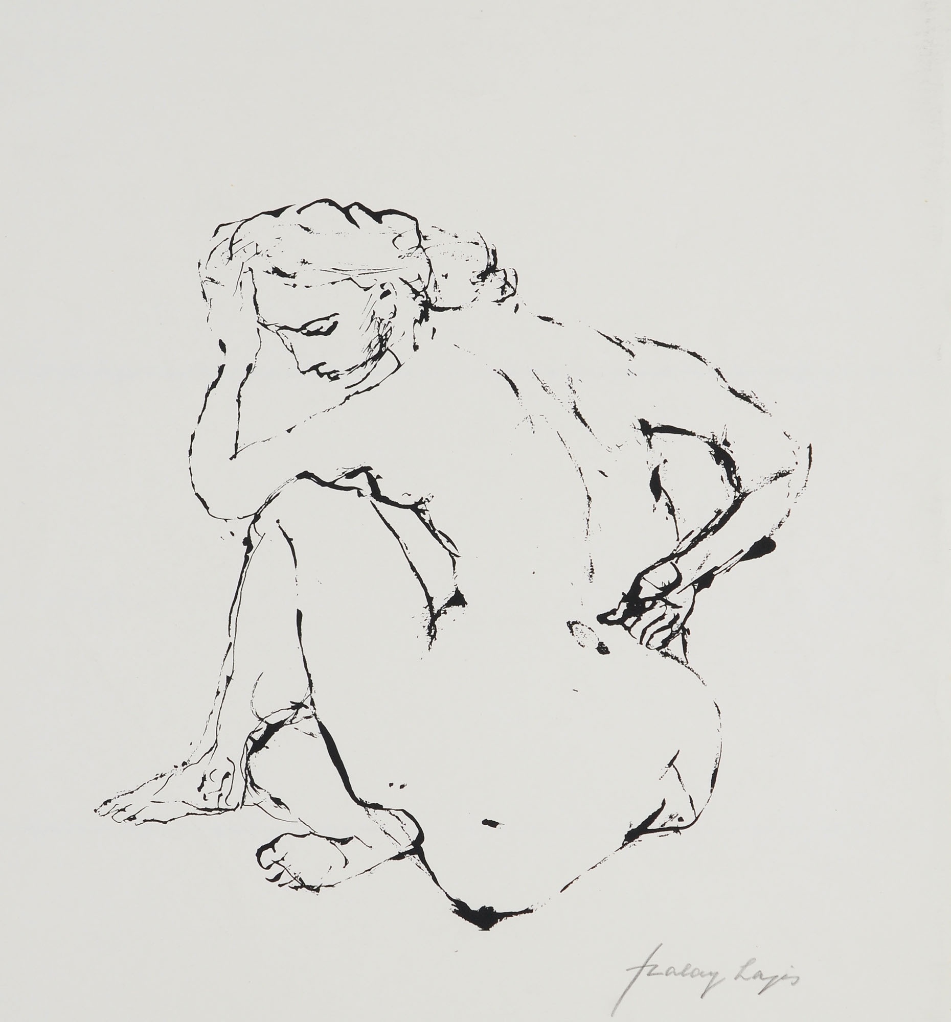 Szalay Lajos: Ülő nő (Herman Ottó Múzeum, Miskolc CC BY-NC-SA)