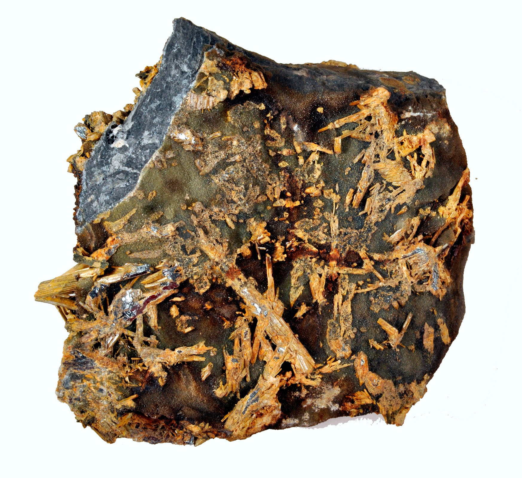 Cervantit, antimonit (Herman Ottó Múzeum, Miskolc CC BY-NC-SA)