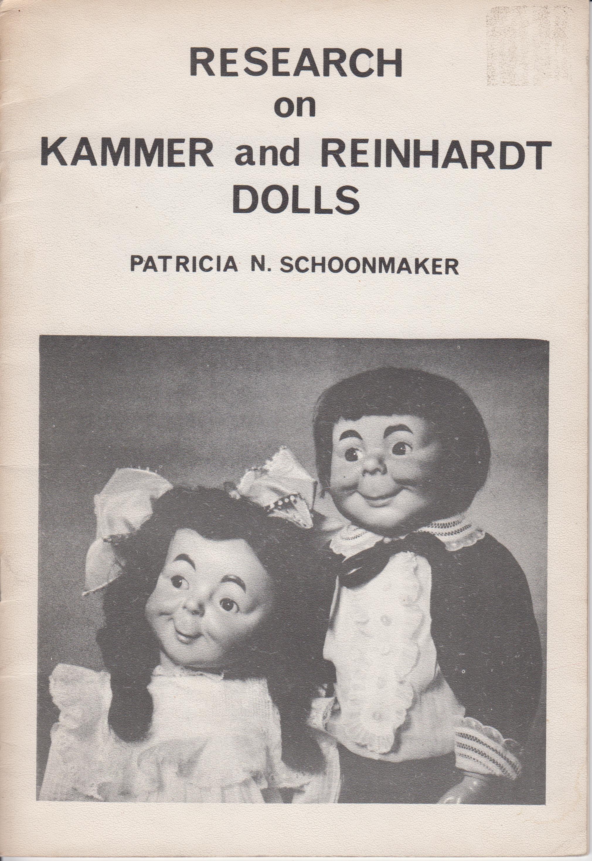 Schoonmaker, Patricia N.: Research on Kammer and Reinhardt Dolls (Városi Képtár -Hetedhét Játékmúzeum, Székesfehérvár CC BY-NC-SA)