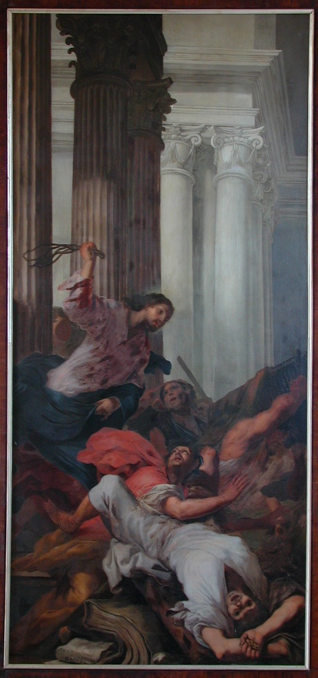 Jézus kiveri a kufárokat a templomból (Pannonhalma Főapátsági Múzeum CC BY-NC-SA)